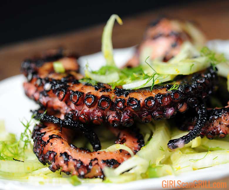 Grilled Octopus Salad With Citrus Vinaigrette Girls Can Grill