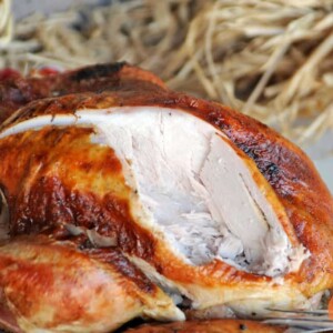 Grilled Olive Juice Brined Turkey from Girls Can Grill