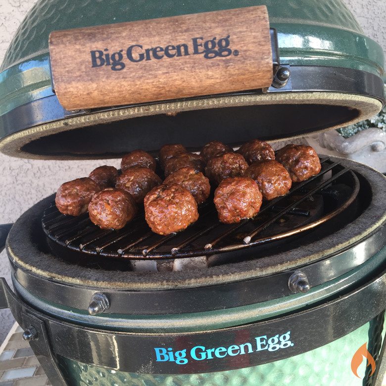 Grilled BBQ Meatballs