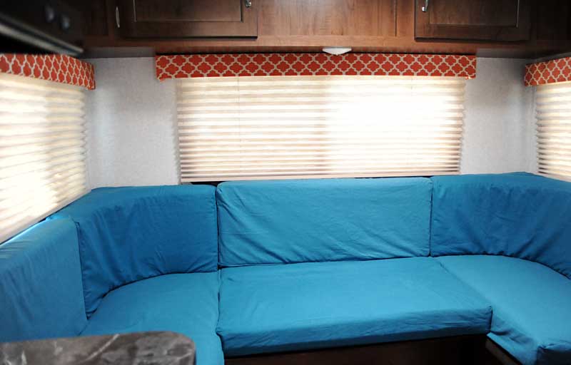 How To Renovate The Rv Dinette Girls, How To Recover A Camper Sofa Bed
