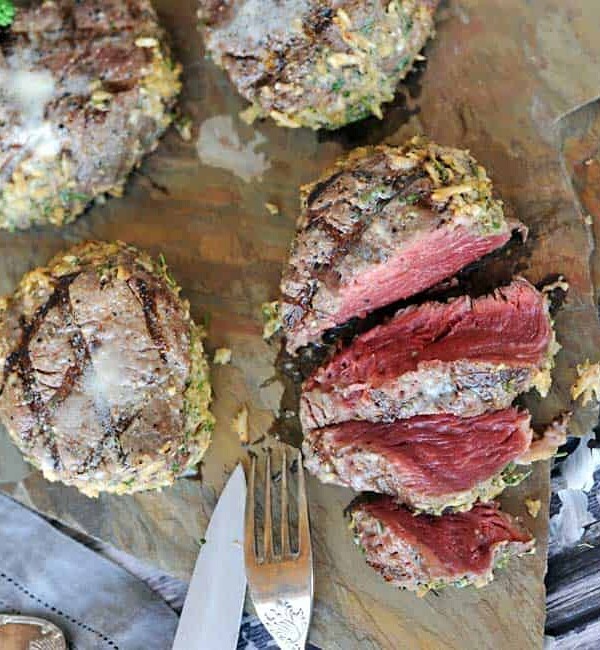 Grilled Horseradish Crusted Filet Mignon Steaks