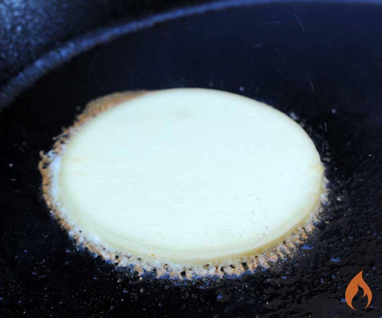 Grilling Cheese on a Plancha