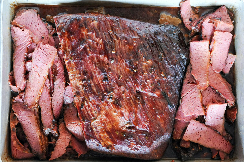 BeerBraised Smoked Corned Beef Burnt Ends Girls Can Grill