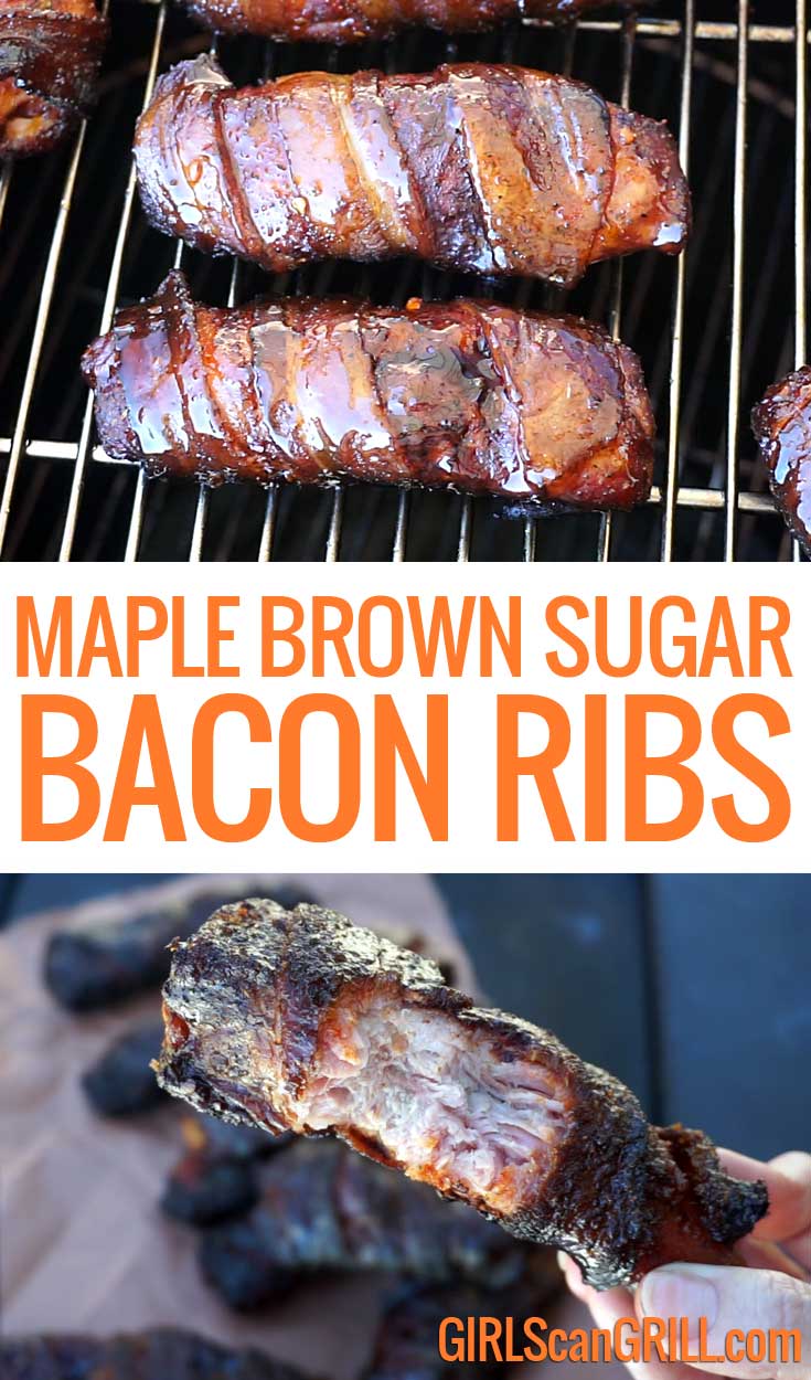 Maple Brown Sugar Bacon Ribs Girls Can Grill