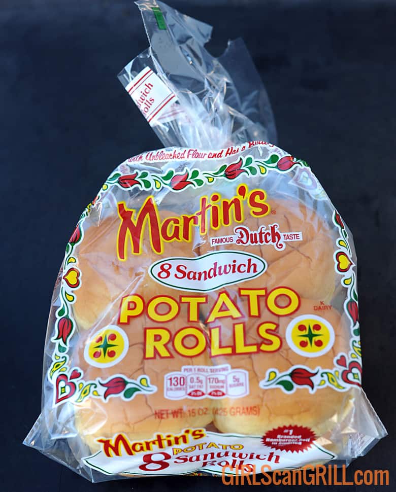 bag of Martin's potato rolls.