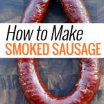 link of smoked sausage