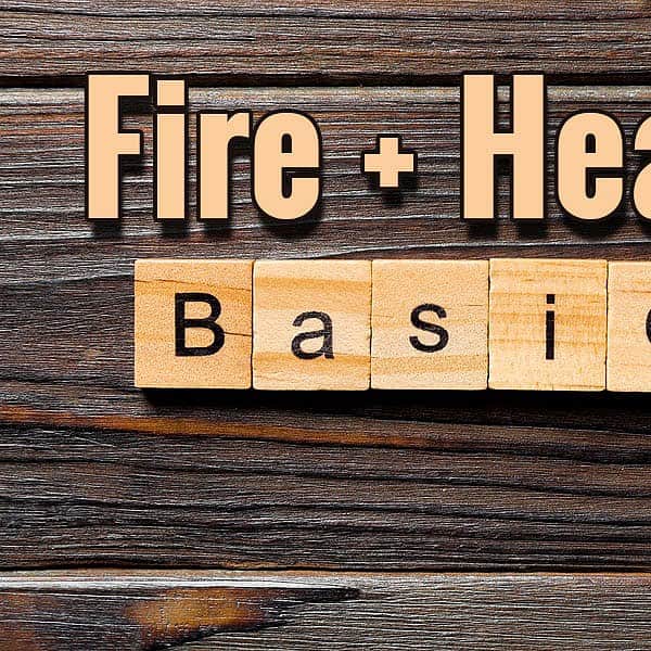 Text that says fire and health basics