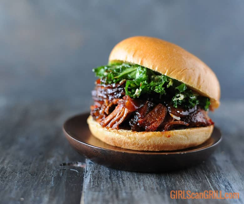 country style pork ribs sandwich