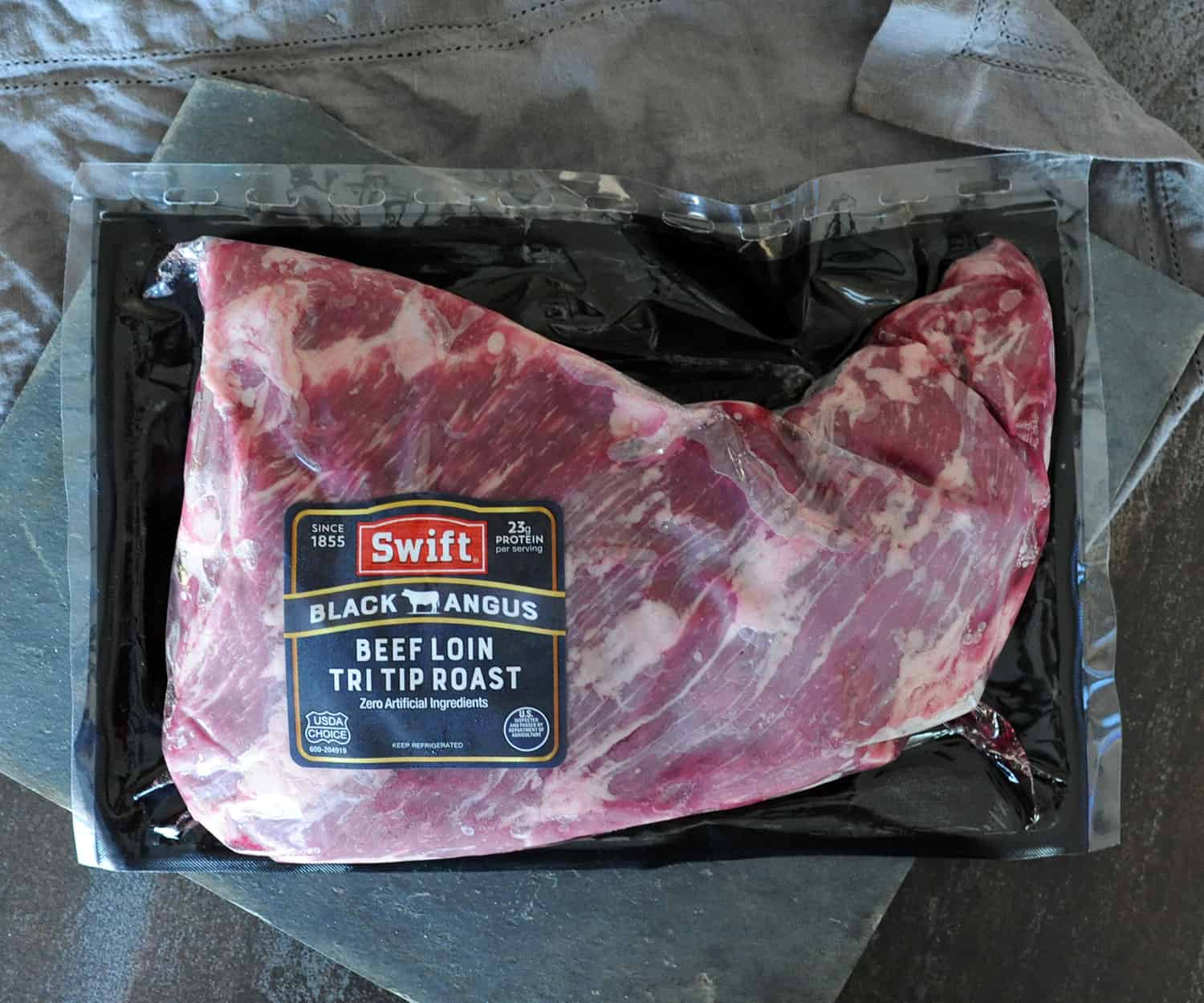 Swift meats tri tip in package