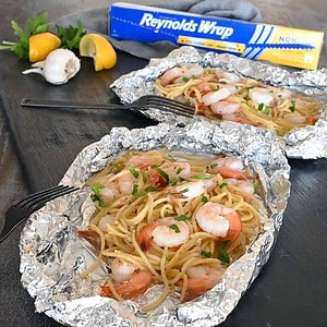 Grilled Shrimp Scampi Foil Packet