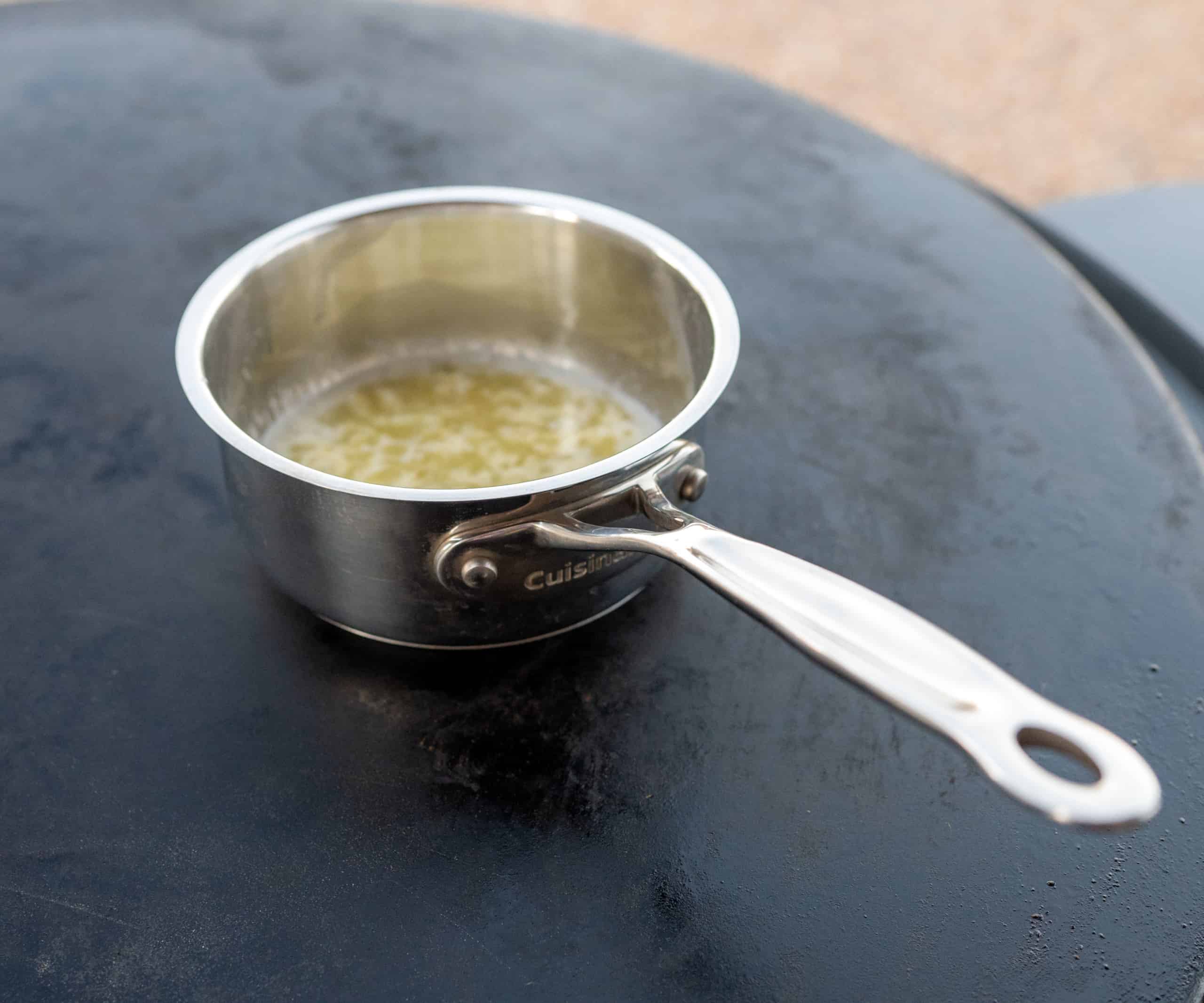 pot of melted butter