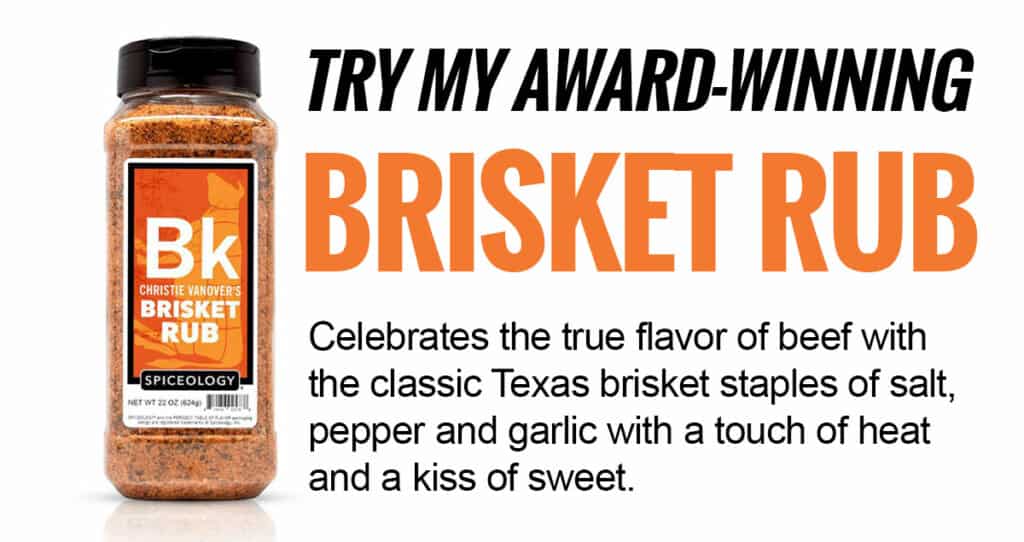 Try my award-winning brisket rub. Celebrates the true flavor of beef with the classic Texas brisket staples of salt, pepper and garlic with a touch of heat and a kiss of sweet.