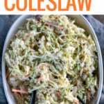 Bowl of coleslaw.