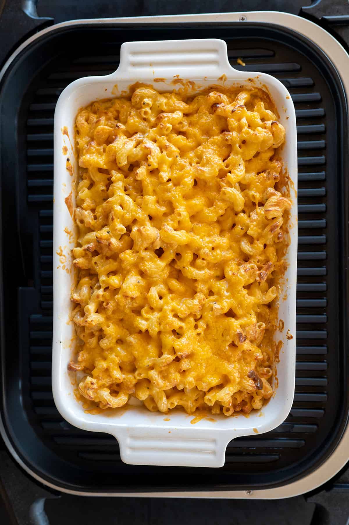 Smoked Mac and Cheese on grill.