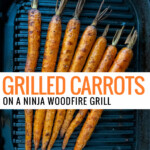 grilled carrots on ninja grill.
