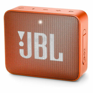 orange JBL GO2 Speaker.