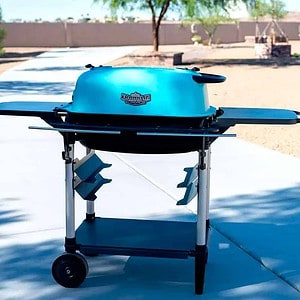 turquoise PK grill.