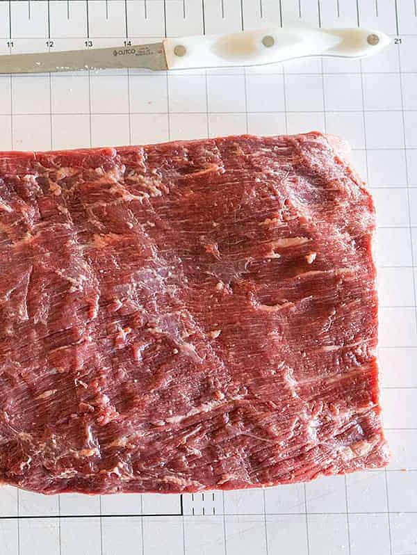 silver skin removed from brisket flat.
