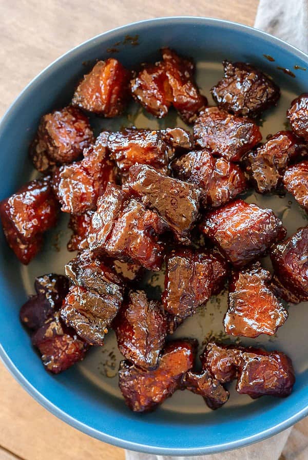 smoked pork belly burnt ends.