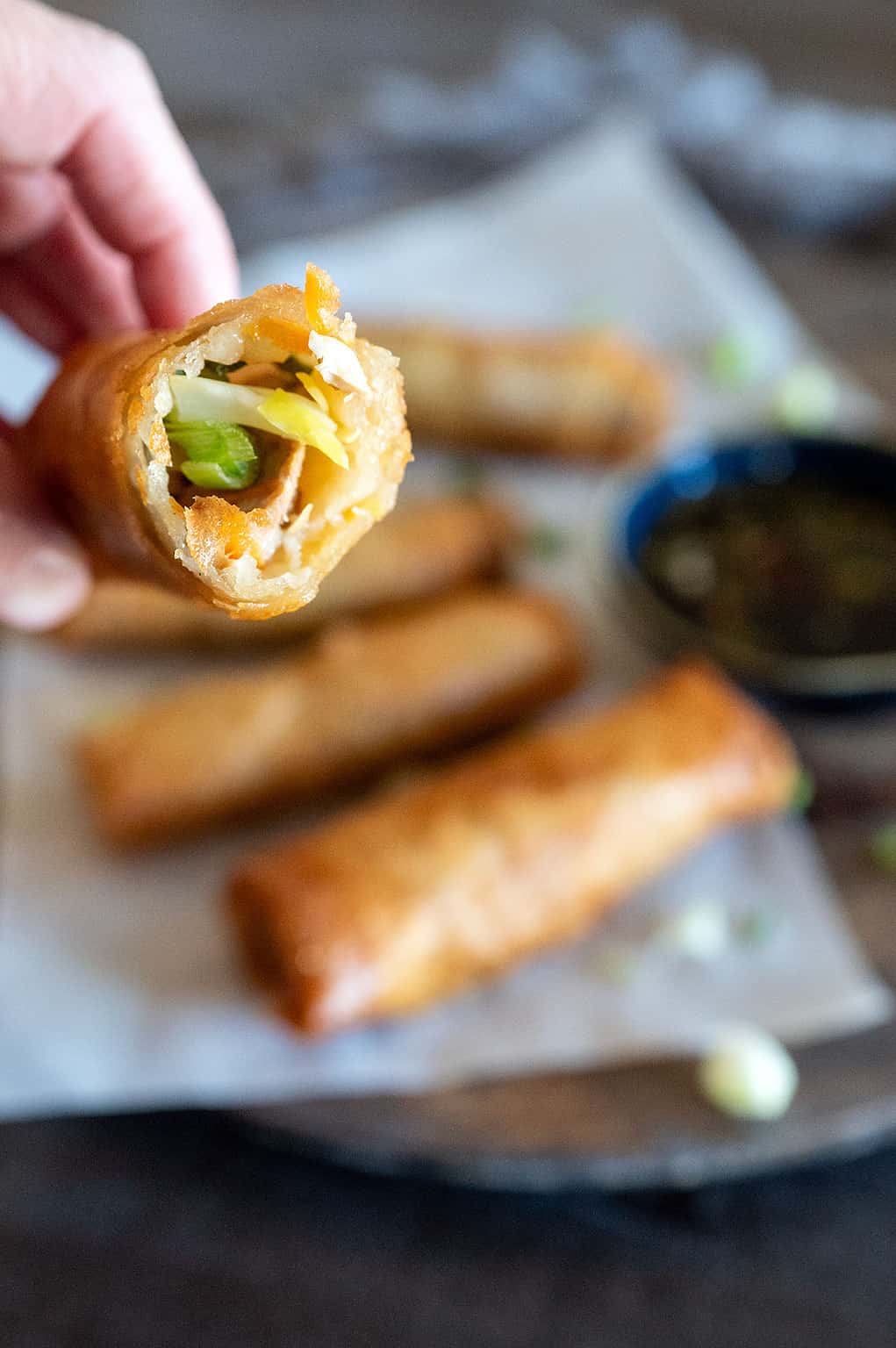 Filipino inspired grilled chicken lumpia recipe Girls Can Grill