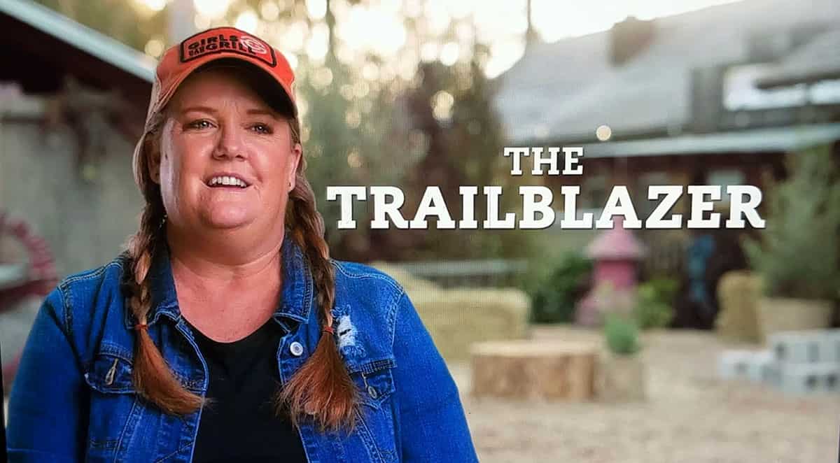 Christie Vanover - The Trailblazer. Screenshot from Food Network's BBQ Brawl. 