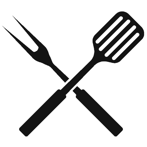 icon of grill fork and spatula.
