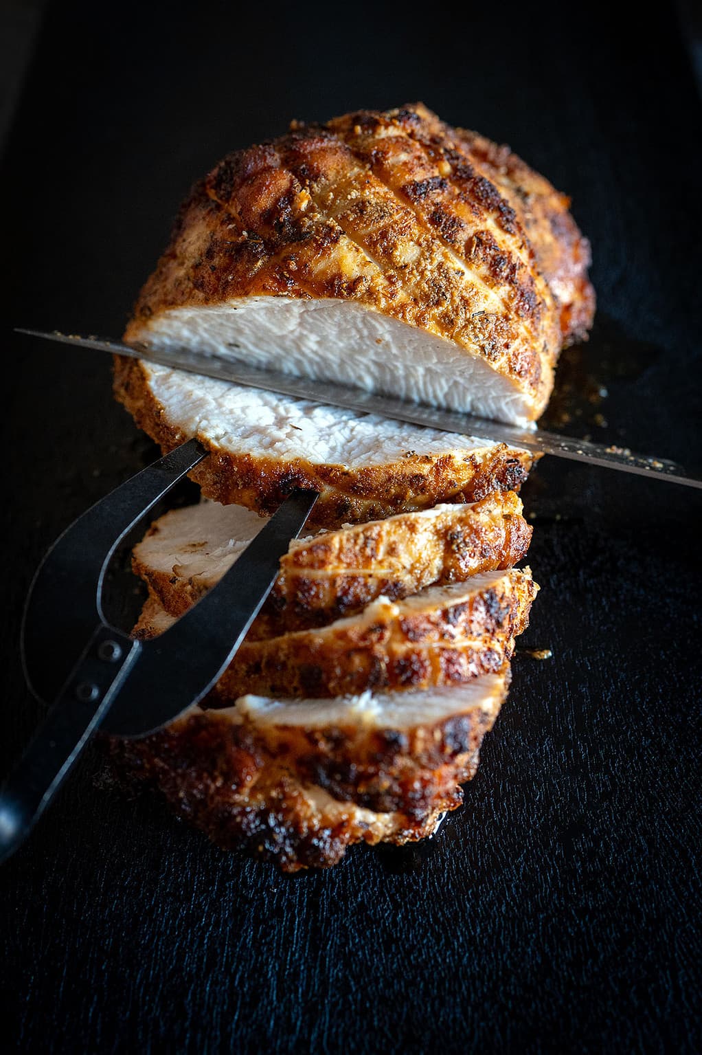 Smoked Turkey Breast on a Ninja Grill Girls Can Grill