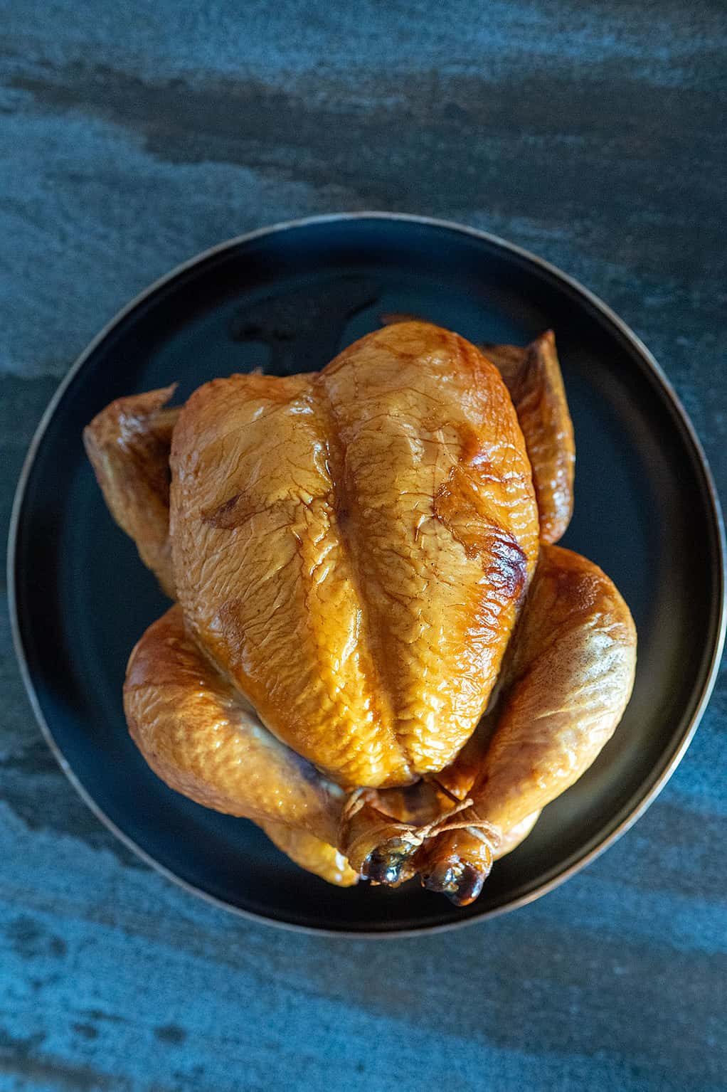 Costcostyle whole chicken on the GE Profile Indoor Smoker