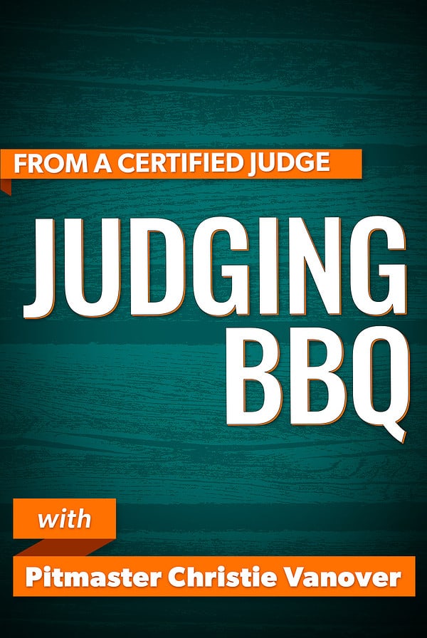 Judging BBQ from a certified judge.