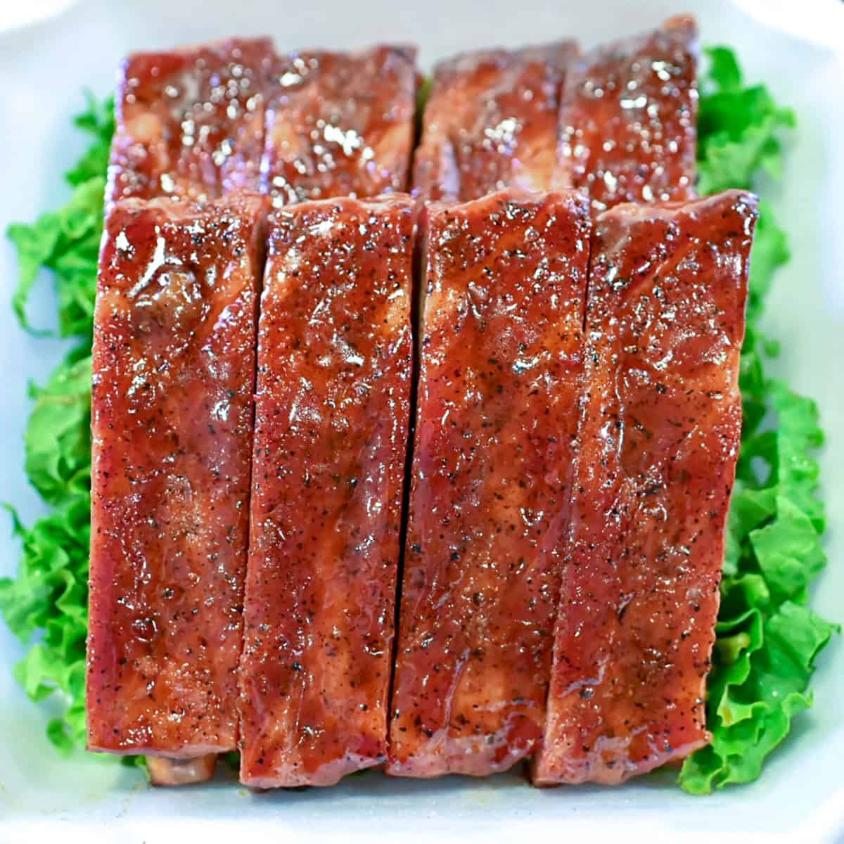 Box of competition ribs.