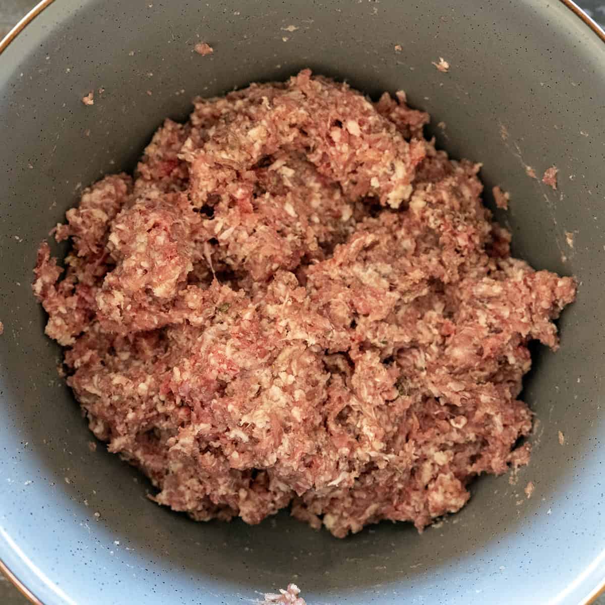 meatball mixture.