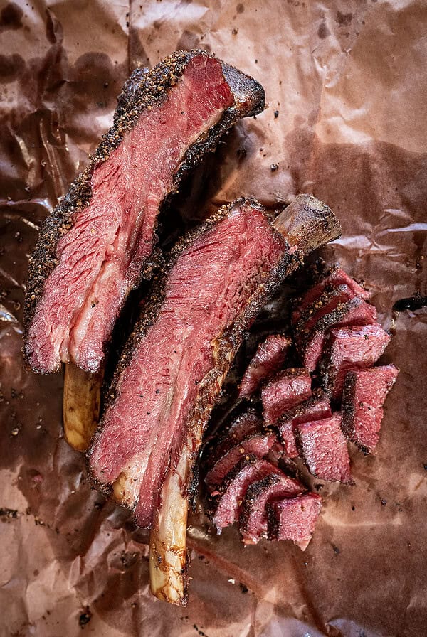 Smoked Pastrami Beef Ribs.