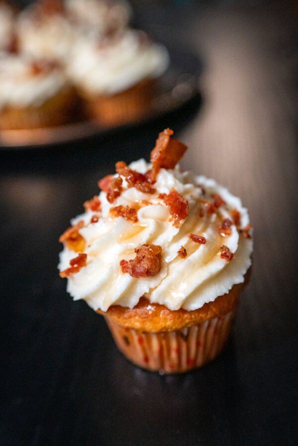 Maple Bacon Cupcakes.