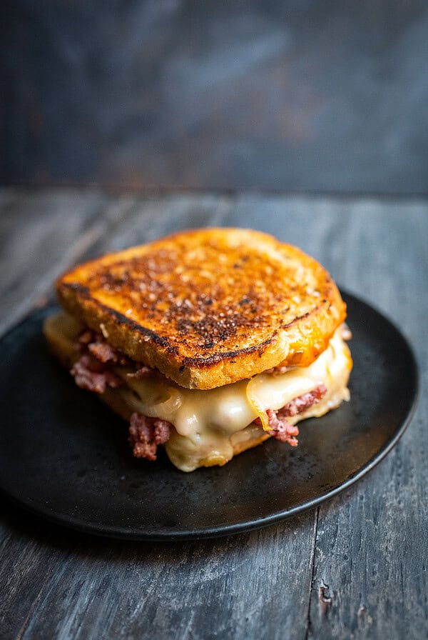 Corned Beef Patty Melt.