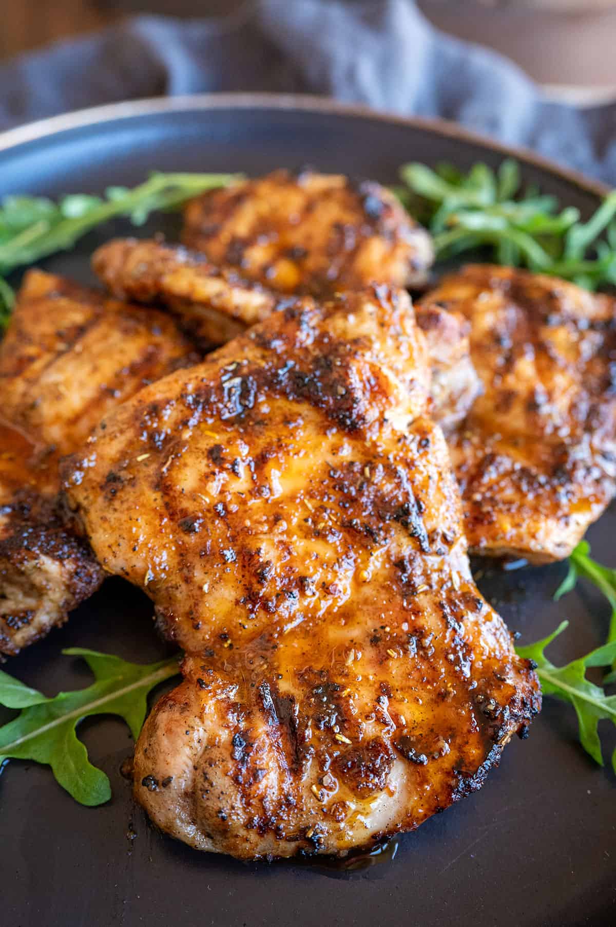 Grilled Boneless Skinless Chicken Thighs.
