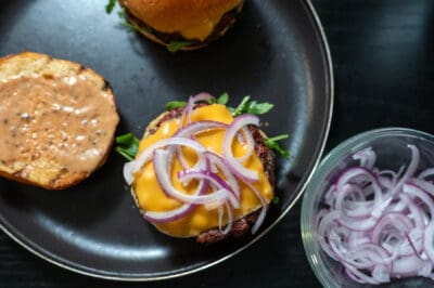 Reverse Sear Burgers (Smoked + Grilled) - Girls Can Grill