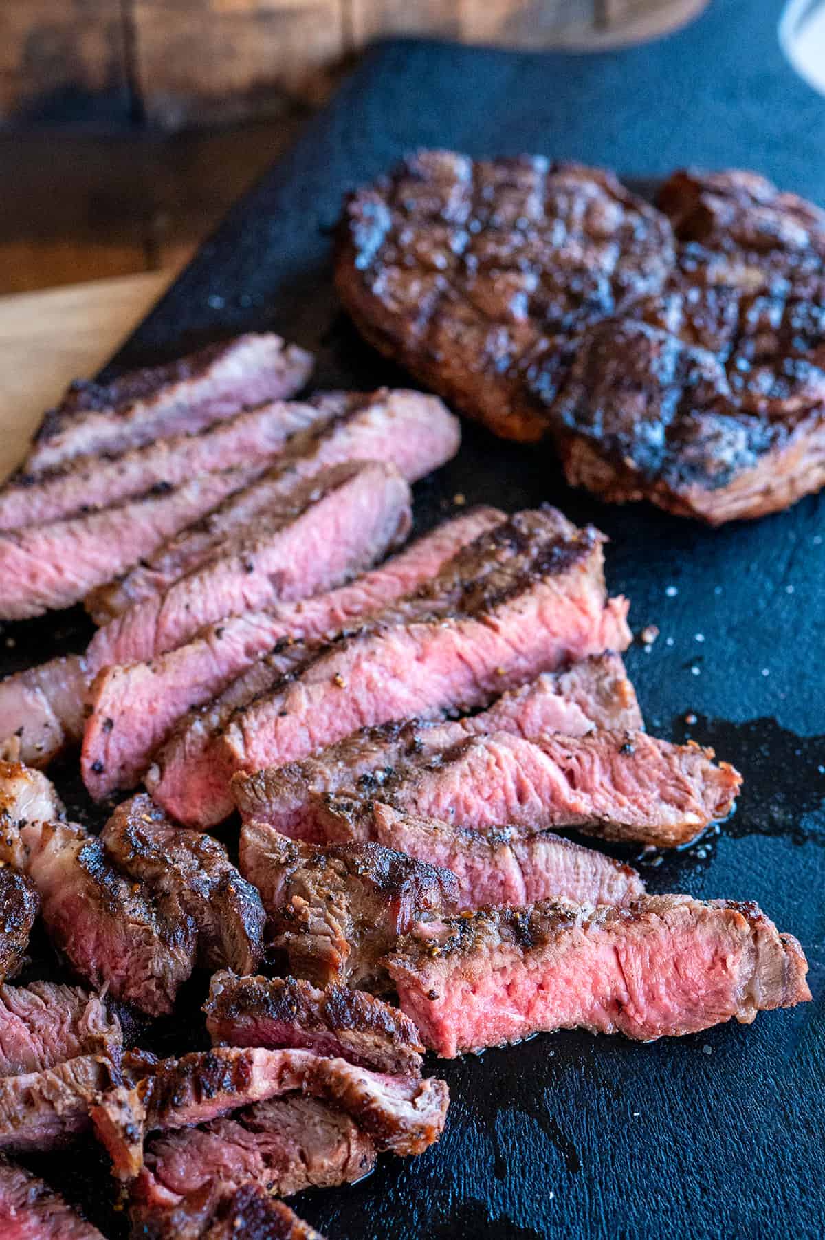 sliced Grilled Ribeye Steak.