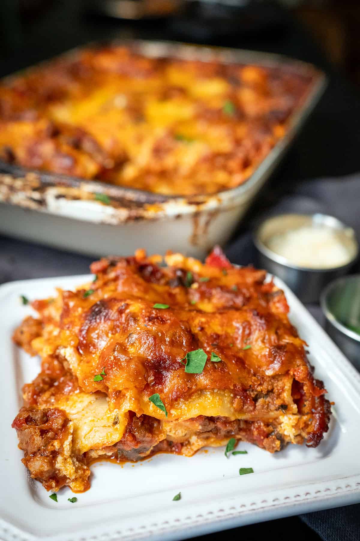 slice of Easy Lasagna Recipe.