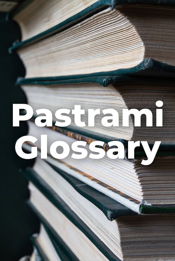 pastrami glossary.