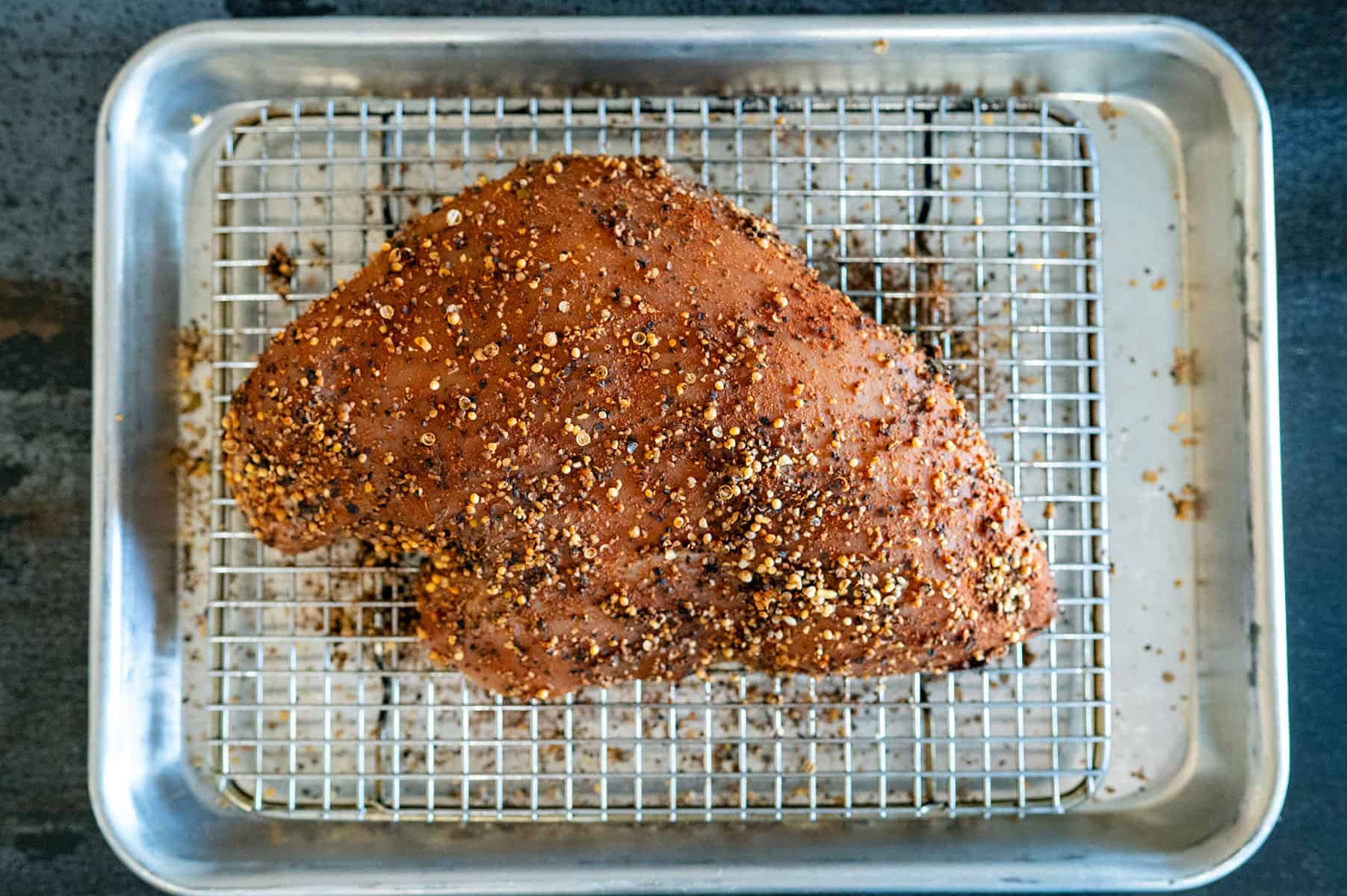 seasoned turkey breast.