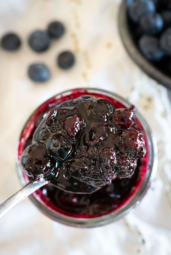 jar of Maple Blueberry Syrup