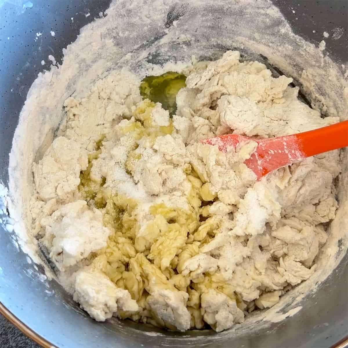 Flatbread dough.