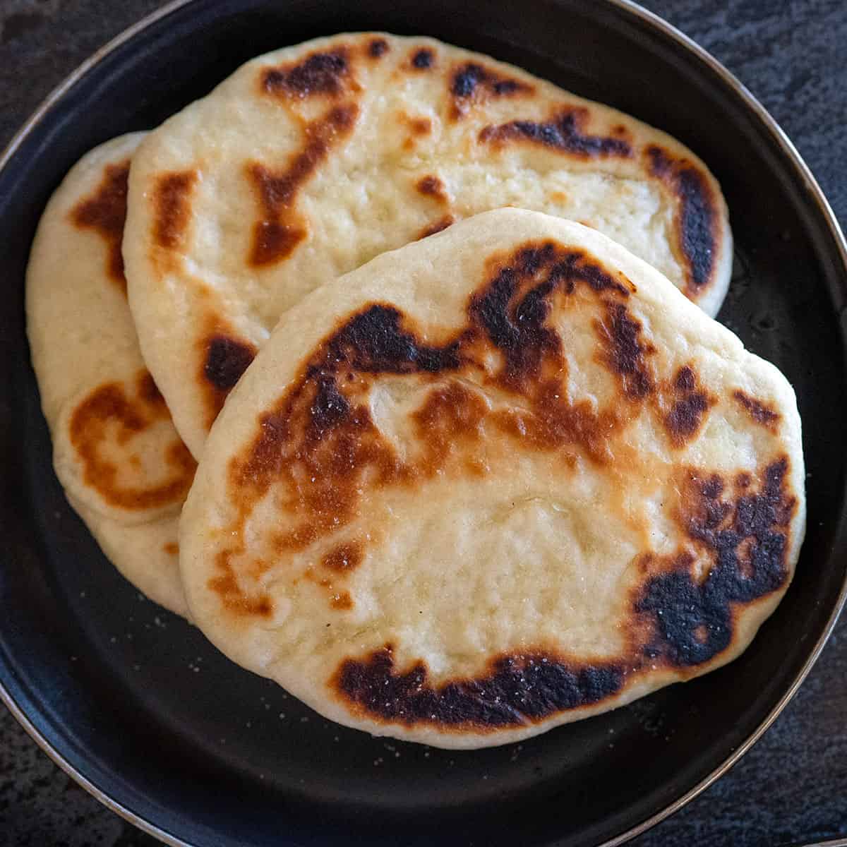 Flatbread thick like pancakes.
