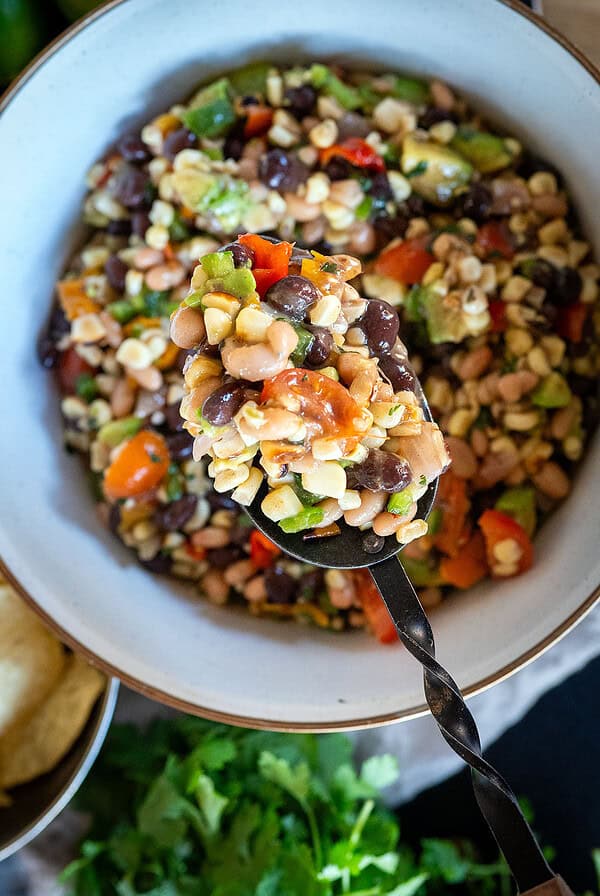 Spoonful of cowboy caviar.