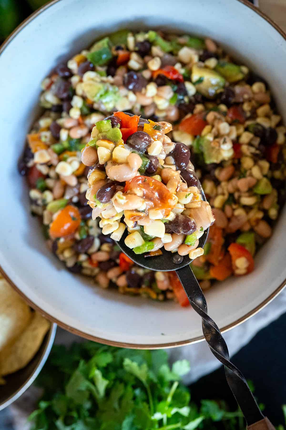 Spoonful of cowboy caviar. 