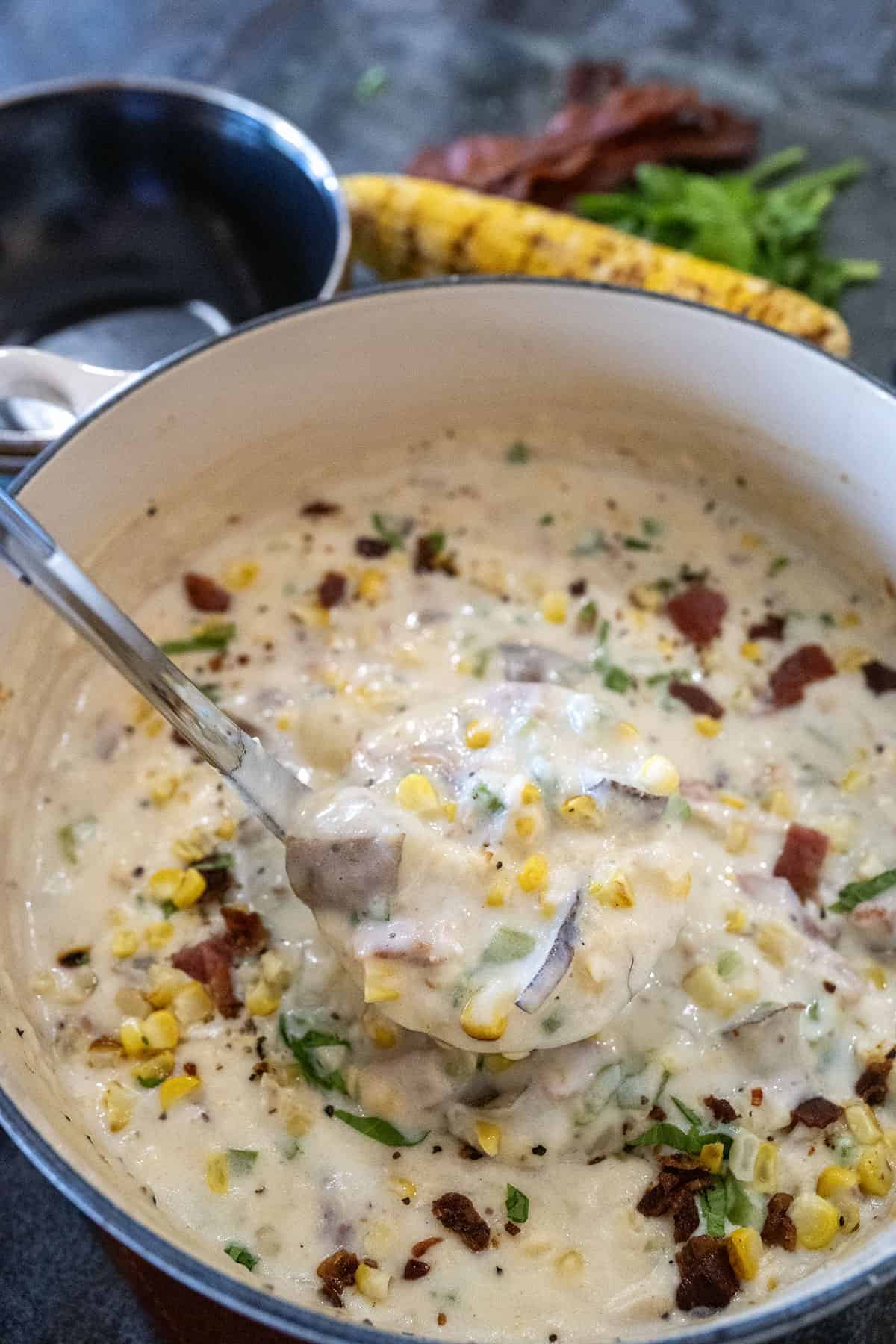 Bacon Corn Chowder.